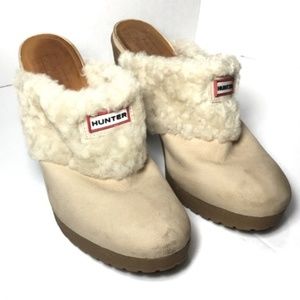 Hunter Boots Leather Clogs Sz. 8